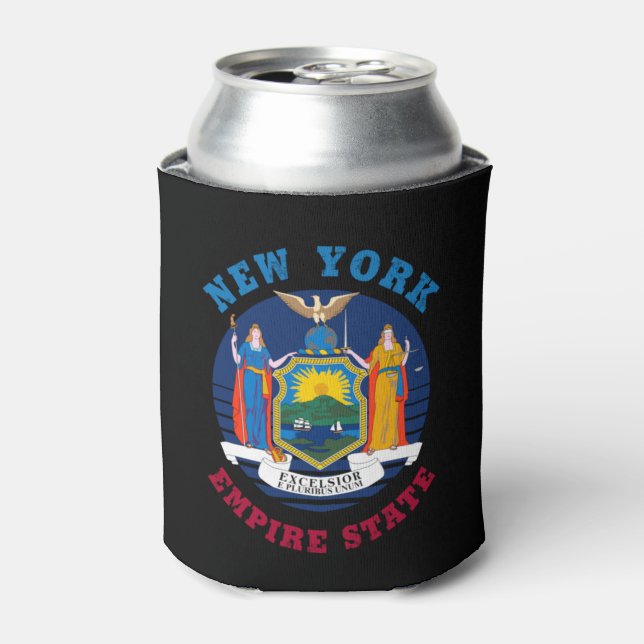 ENFRIADOR DE LATAS BANDERA ESTATAL DE NUEVA YORK (Lata Anverso)