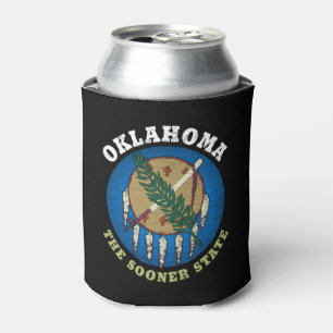 ENFRIADOR DE LATAS BANDERA ESTATAL DE OKLAHOMA MÁS PRONTO
