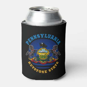 ENFRIADOR DE LATAS BANDERA ESTATAL PENNSYLVANIA KEYSTONE