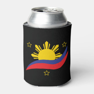 Enfriador De Latas Bandera filipina de Pinoy de Filipinas
