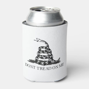 Enfriador De Latas Bandera Gadsden No Pises Libertario Amarillo