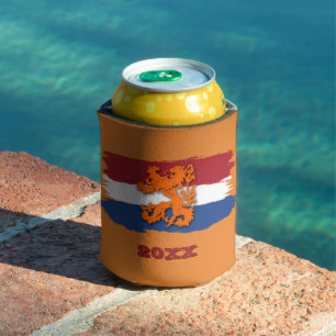 Enfriador De Latas Bandera Holandesa Personalizada León Naranja Equip