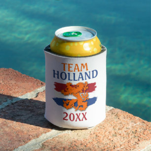 Enfriador De Latas Bandera Holandesa Personalizada León Naranja Equip