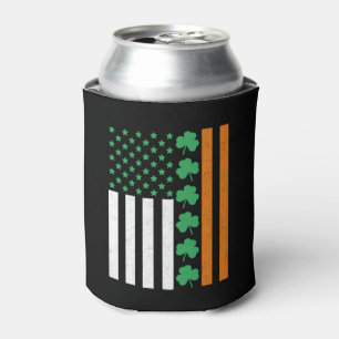 Enfriador De Latas Bandera irlandesa norteamericana St Pattys St Patr