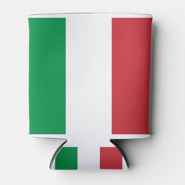 Enfriador De Latas Bandera italiana, bandera de italia, italia (Anverso)