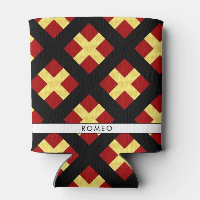 Enfriador De Latas Bandera marítima de señal náutica (Reverso)