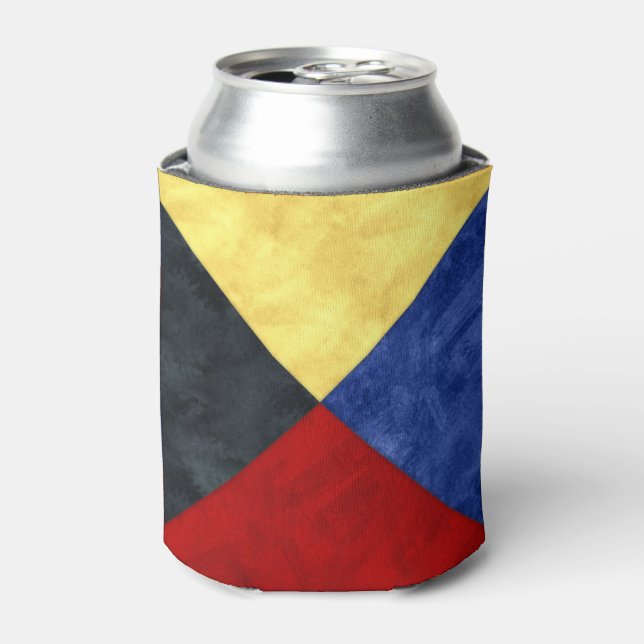 Enfriador De Latas Bandera marítima de señal náutica (Lata Anverso)