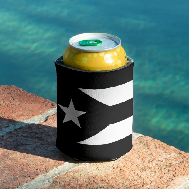 Enfriador De Latas Bandera negra de Puerto Rico (Piscina in situ)