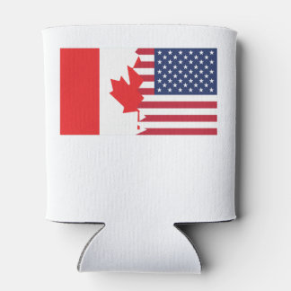 Enfriador De Latas Bandera norteamericana canadiense