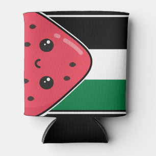Enfriador De Latas Bandera palestina linda con Palestina sin sandía