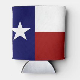Enfriador De Latas Bandera Patriótica de Texas muy Guay