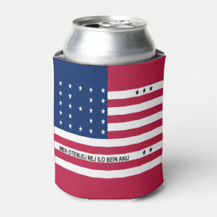 Enfriador De Latas Bandera patriótica del atolón Bikini