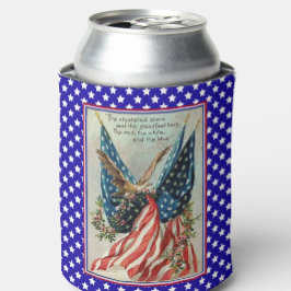 Enfriador De Latas Bandera Patriótica del Cuatro de Julio Águila Boni