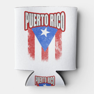 Enfriador De Latas Bandera Resiste de Puerto Rico