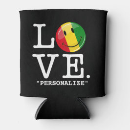 Enfriador De Latas Bandera sonriente de Love Guinea
