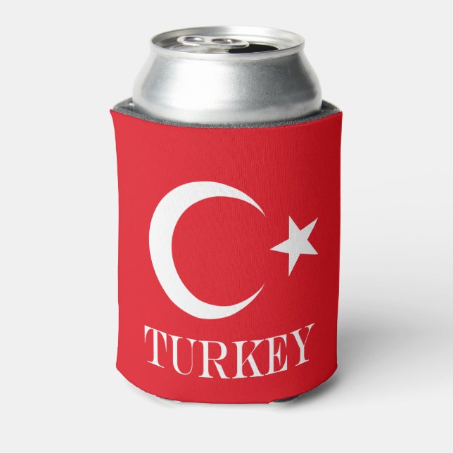Enfriador De Latas Bandera turca (Reverso de la lata)