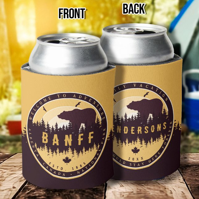Enfriador De Latas Banff Canada Rocky Mountains Camping de época (Subido por el creador)