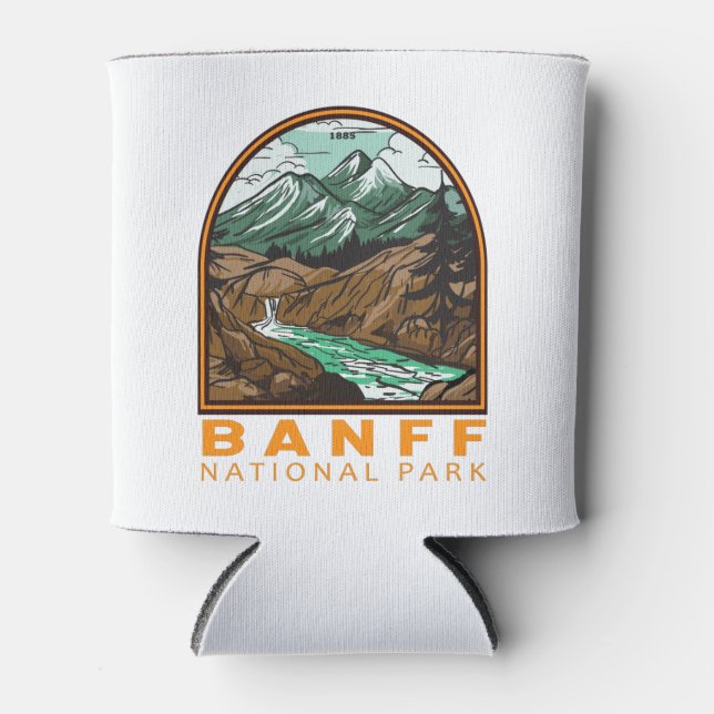 Enfriador De Latas Banff National Park Canada Travel Vintage (Anverso)