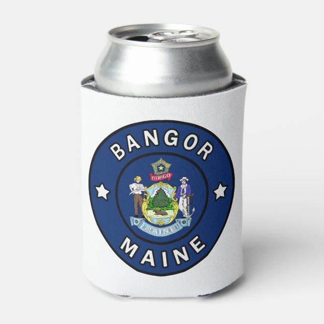 Enfriador De Latas Bangor Maine (Lata Anverso)