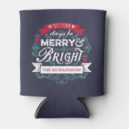 Enfriador De Latas Banner de Personalizado de tipografía para Navidad