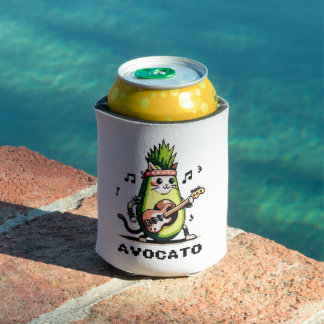 Enfriador De Latas Baño de aguacate - Arte de aguacate pixel para gat