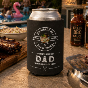Enfriador De Latas Barbacoa Divertida Día del Padre Foto Papá
