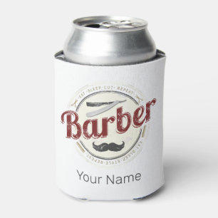 Enfriador De Latas Barber Hair Hustler Hairdresser Retro Hairstylista