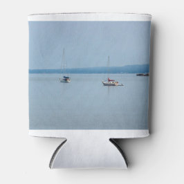 Enfriador De Latas Barcos de vela en el río