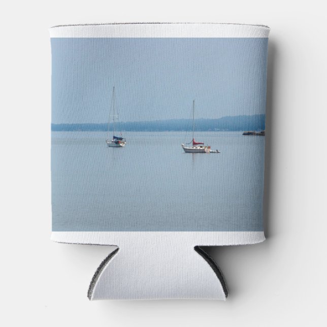 Enfriador De Latas Barcos de vela en el río (Anverso)