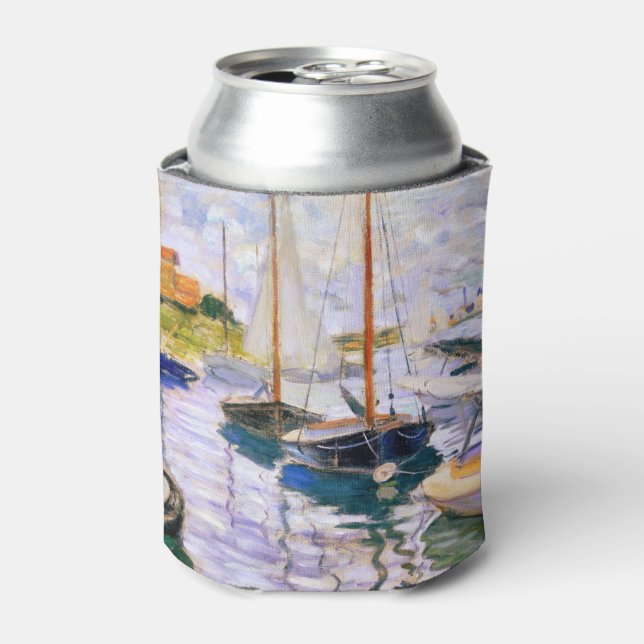 Enfriador De Latas Barcos de vela en el Sena del Petit Claude Monet (Lata Anverso)