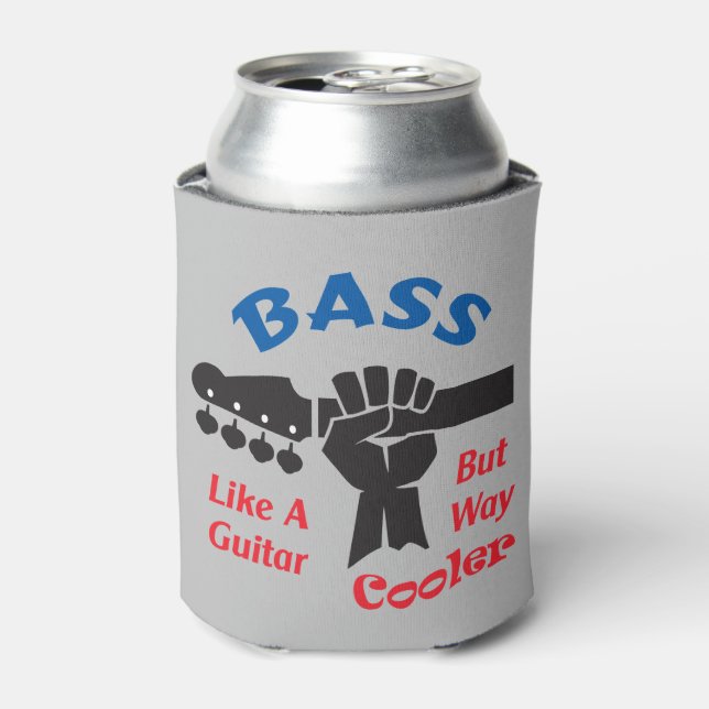 Enfriador De Latas Bass Guitar Refrigerador de bebidas (Lata Anverso)