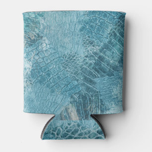 Enfriador De Latas Batik cocodrilo: Arte texturizado de tela