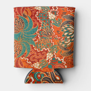 Enfriador De Latas Batik Malayo: Hermoso patrón de arte.