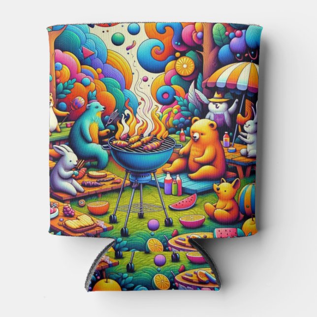 Enfriador De Latas BBQ cósmica (Anverso)