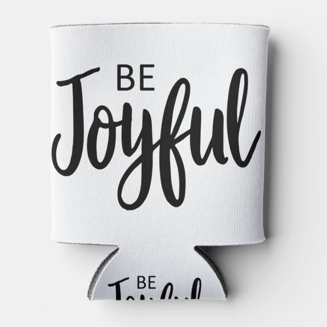 Enfriador De Latas Be Joyful Gospel Graphics Estética cristiana (Anverso)