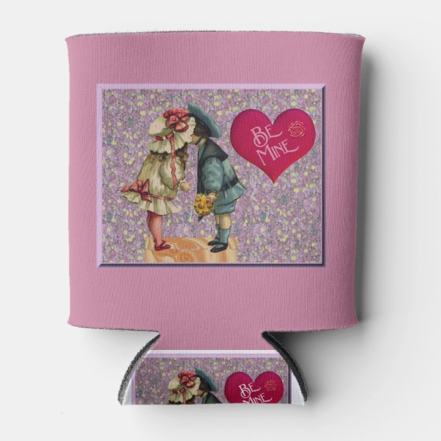 Enfriador De Latas "Be Mine" Valentine nostálgico dulce (Anverso)