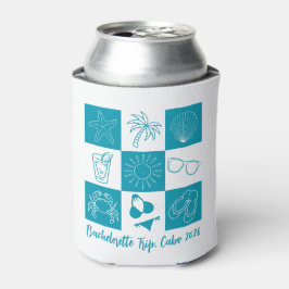 Enfriador De Latas Beach Bachelorette Turquoise