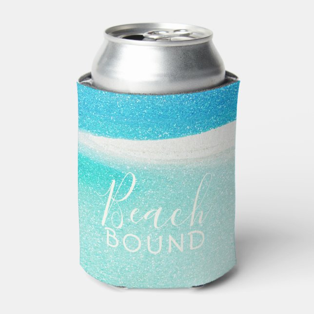 Enfriador De Latas Beach Bound *Purpurina Beach* (Lata Anverso)