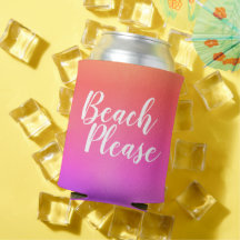 Beach Please Naranja Hot Pink Ombre