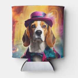 Enfriador De Latas Beagle en traje vibrante