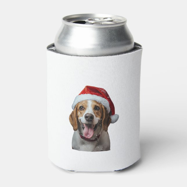 Enfriador De Latas Beagle Navidades (Lata Anverso)
