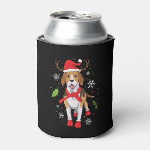 Enfriador De Latas Beagle Navidades regalo de Navidades divertidos