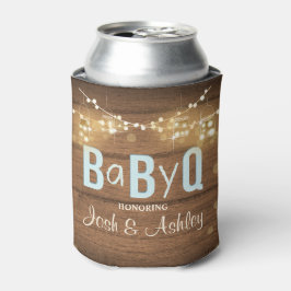 Enfriador De Latas Bebé Q Coed BBQ Baby Shower Can Frasco Frasco