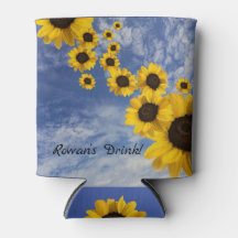 Bebida, girasol y cielo de Rowan
