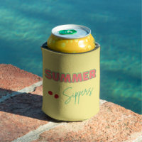 Bebidas de las zapatillas de verano ilustrativas a