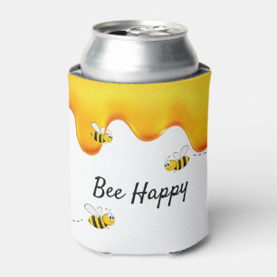 Enfriador De Latas Bee Happy abejas tiras de miel