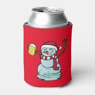 Enfriador De Latas Beer-Beer Snowman borracho Thunder_Cove