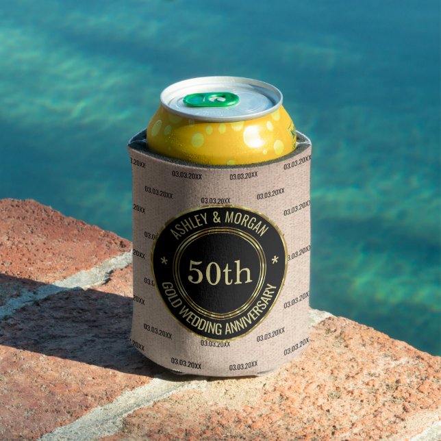 Enfriador De Latas Beige Linen Annivarsary (Piscina in situ)