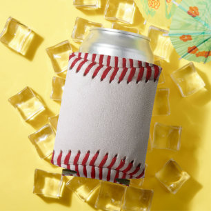 Enfriador De Latas Béisbol Clásico y Costura Roja de Softbol
