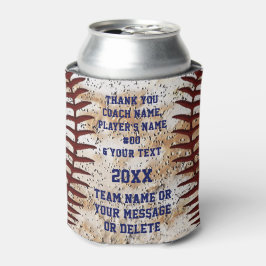 Enfriador De Latas Béisbol personalizado para entrenadores y jugadore